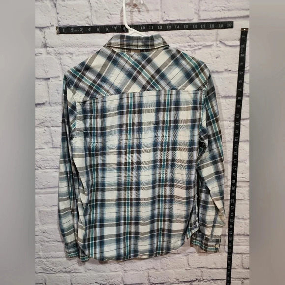 Aeropostale button-down shirt in a blue, green, and plaid pattern Size Small - Picture 2 of 4